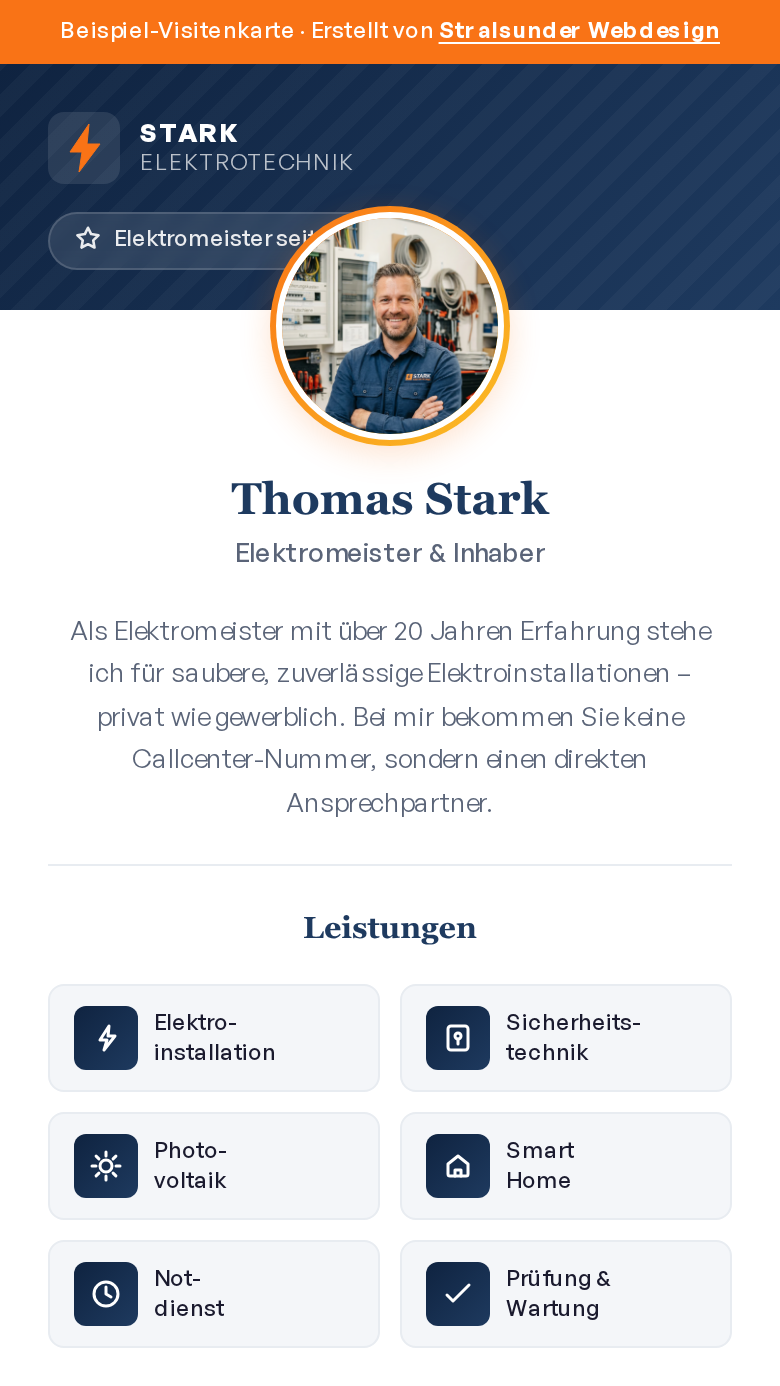 Thomas Stark, Elektromeister – Stark Elektrotechnik